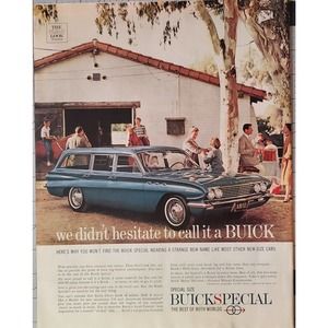 Vintage 1961 Buick Station Wagons Print Ad
